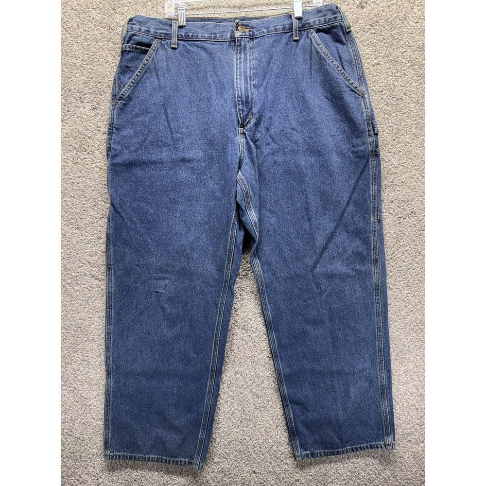 Carhartt Blue Jeans‎ 40 x 30 813 DPS Dungaree Fit Vintage Worn Logger Carpenter